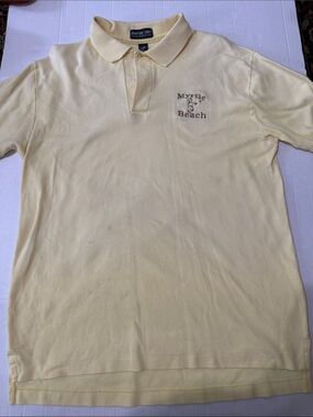 Jonathan Corey Pale Yellow Myrtle Beach Polo Shirt